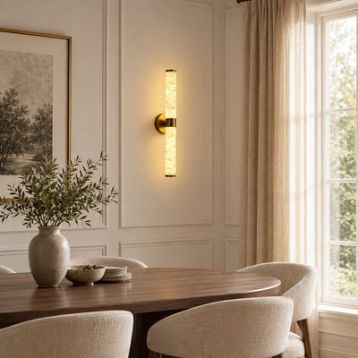 Tricolordeer Modern Linear Alabaster Wall Sconce