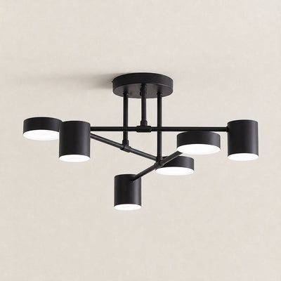 Tricolordeer Radial Sputnik Ceiling Light, 6 Arms