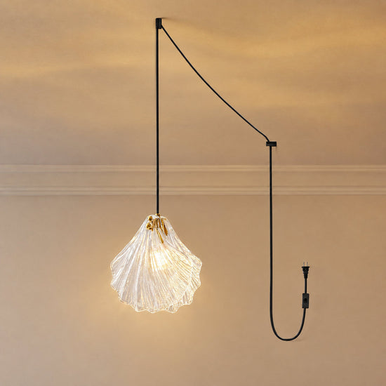Hand-Blown Glass Swag Pendant Light