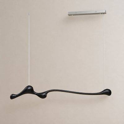 Sculpted Ash Wood Organic Branch Pendant Light