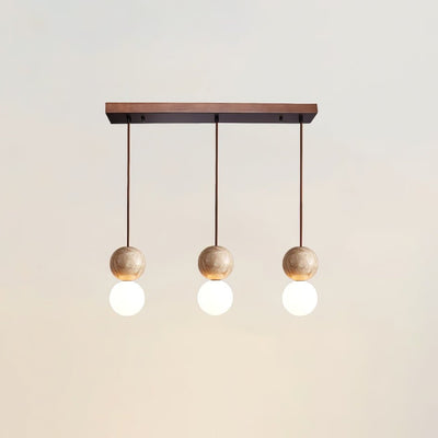 Camille Travertine Pendant Light,1 Light-11 Lights Yellow Travertine & White for Dining Room & Living Room
