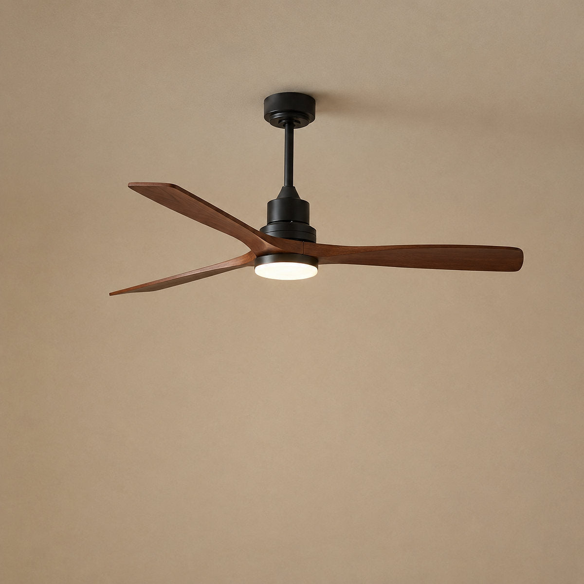 Tricolordeer Contemporary Integrated LED Wood Blade Ceiling Fan
