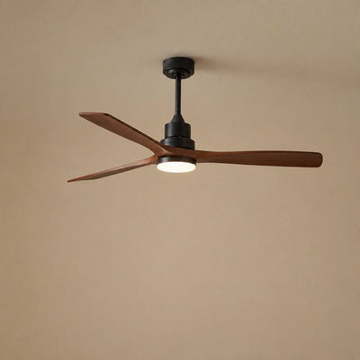 Tricolordeer Contemporary Integrated LED Wood Blade Ceiling Fan