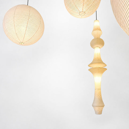 Sculptural Tiered Pendant Light 3 Bulbs