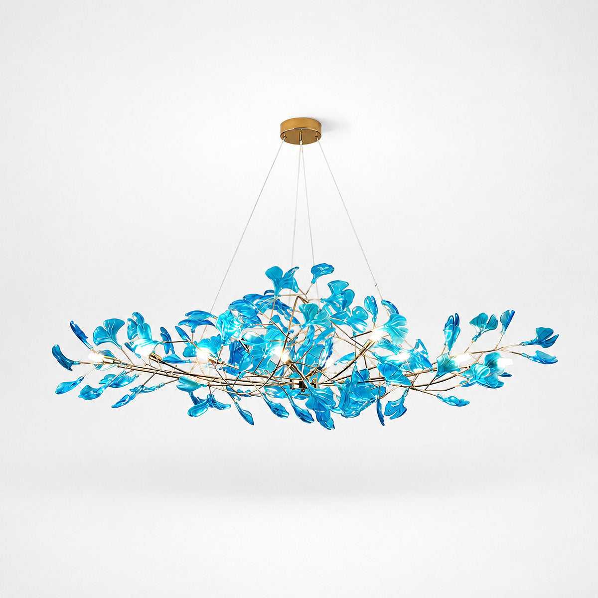 Tricolordeer Botanical Linear Multi-Light Chandelier