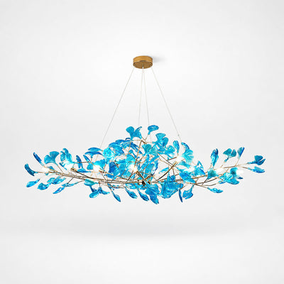 Tricolordeer Botanical Linear Multi-Light Chandelier