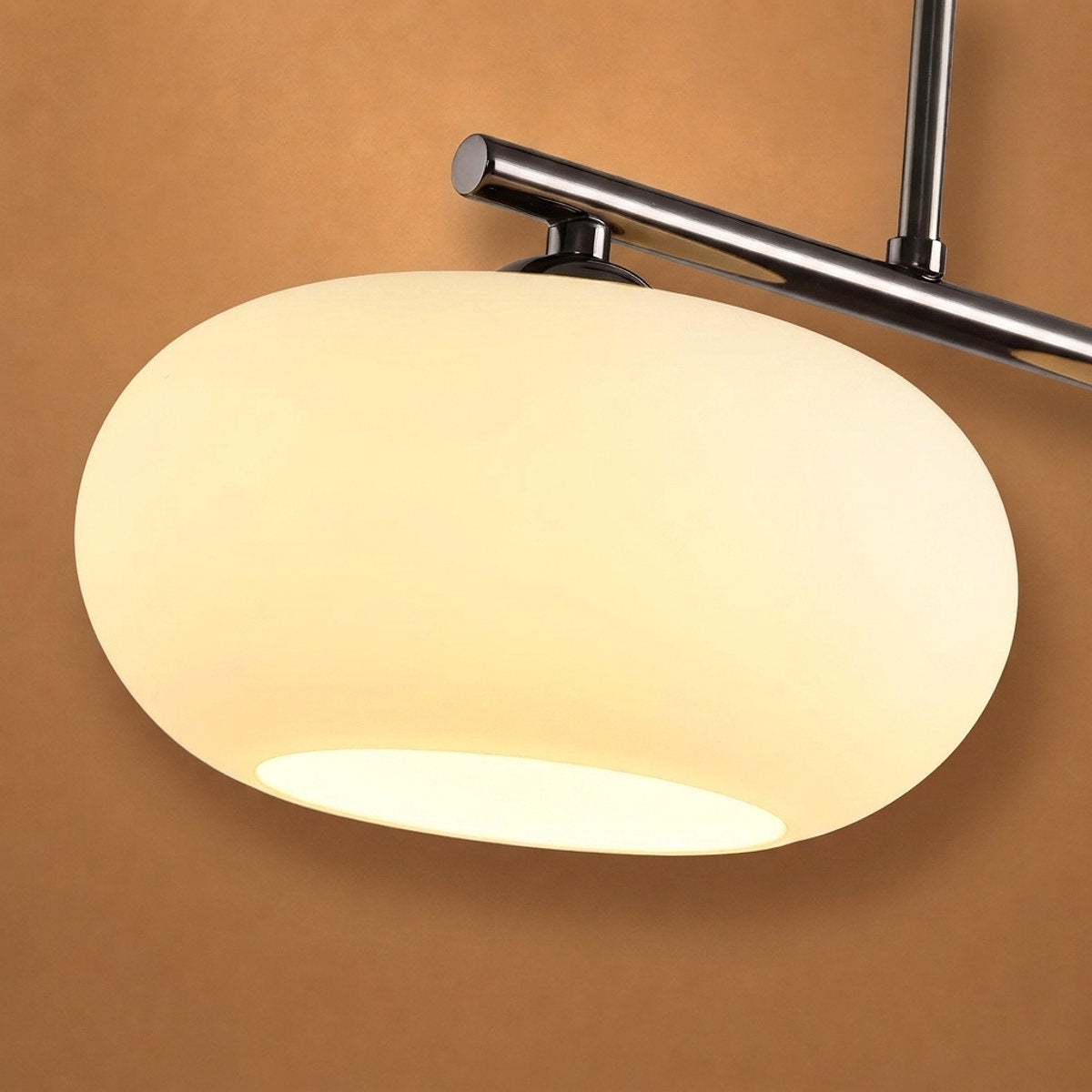 3-Light Linear Glass Pendant Fixture