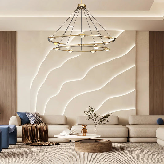Eclatamt Two-Tier Round Chandelier