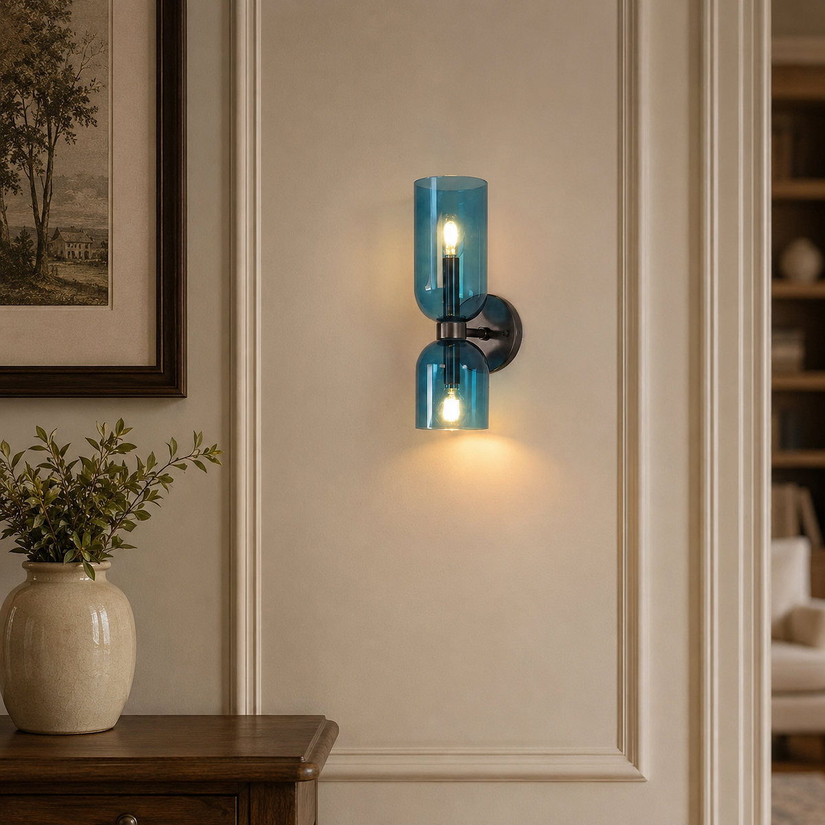 Edie Wall Lamp, 4.7-Inch x H 13.8-Inch, Gold for Living Room