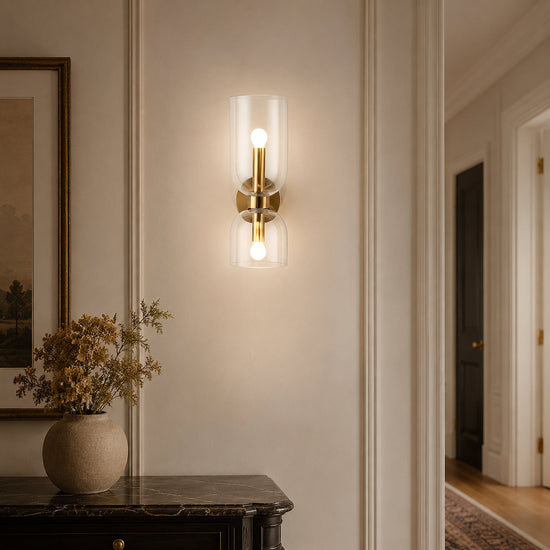 Edie Wall Lamp, 4.7-Inch x H 13.8-Inch, Gold for Living Room