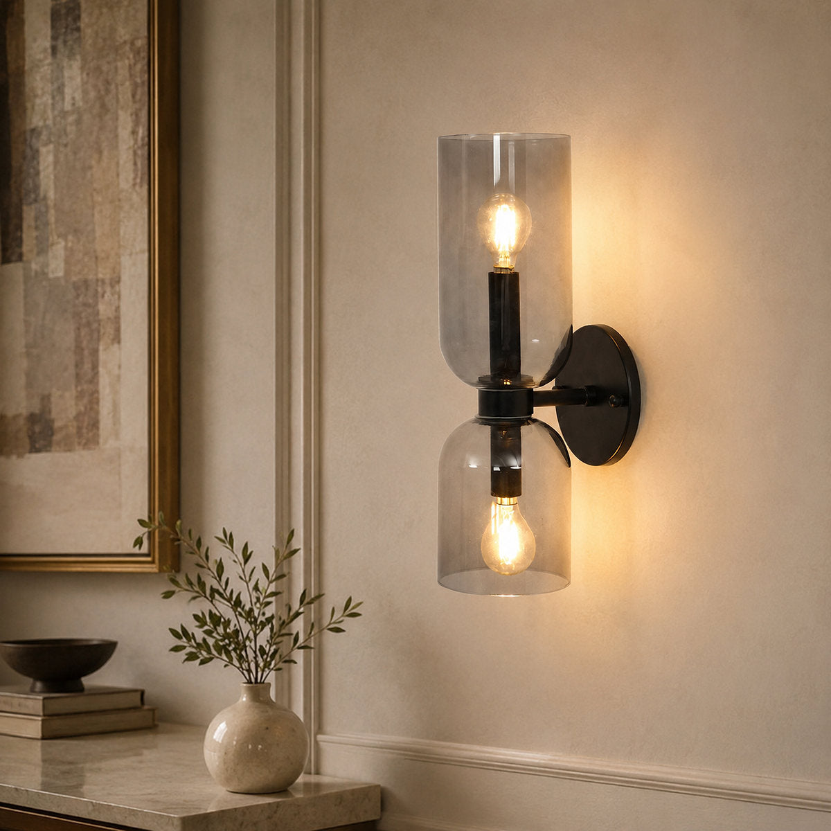 Edie Wall Lamp, 4.7-Inch x H 13.8-Inch, Gold for Living Room
