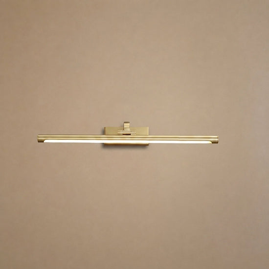 Walnut Color Linear LED Wall Lamp, 15.7~27.5-Inch x H 3.3-Inch, Walnut, Warm Light for Living Room & Dining Room
