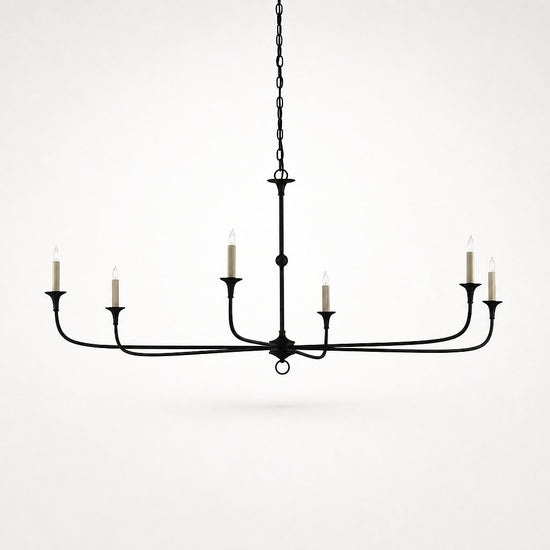 Tricolordeer Round Brass Minimalist Chandelier