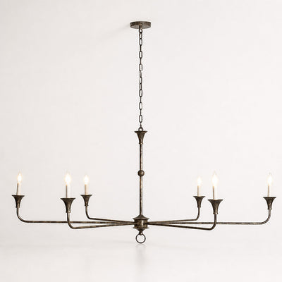 Tricolordeer Round Brass Minimalist Chandelier