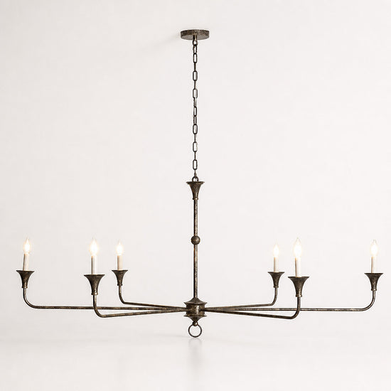 Tricolordeer Round Brass Minimalist Chandelier