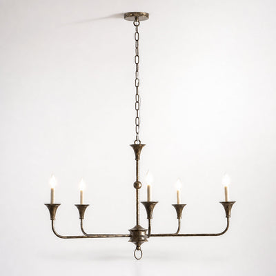 Tricolordeer Round Brass Minimalist Chandelier