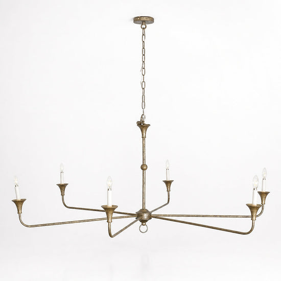 Tricolordeer Round Brass Minimalist Chandelier