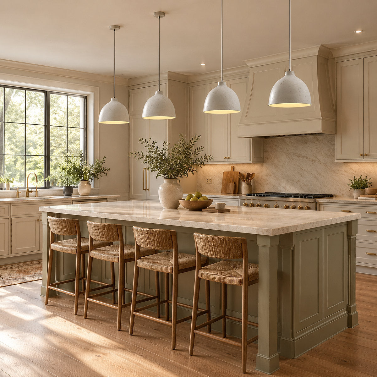 Minimalist Suspended Dome Pendant Light