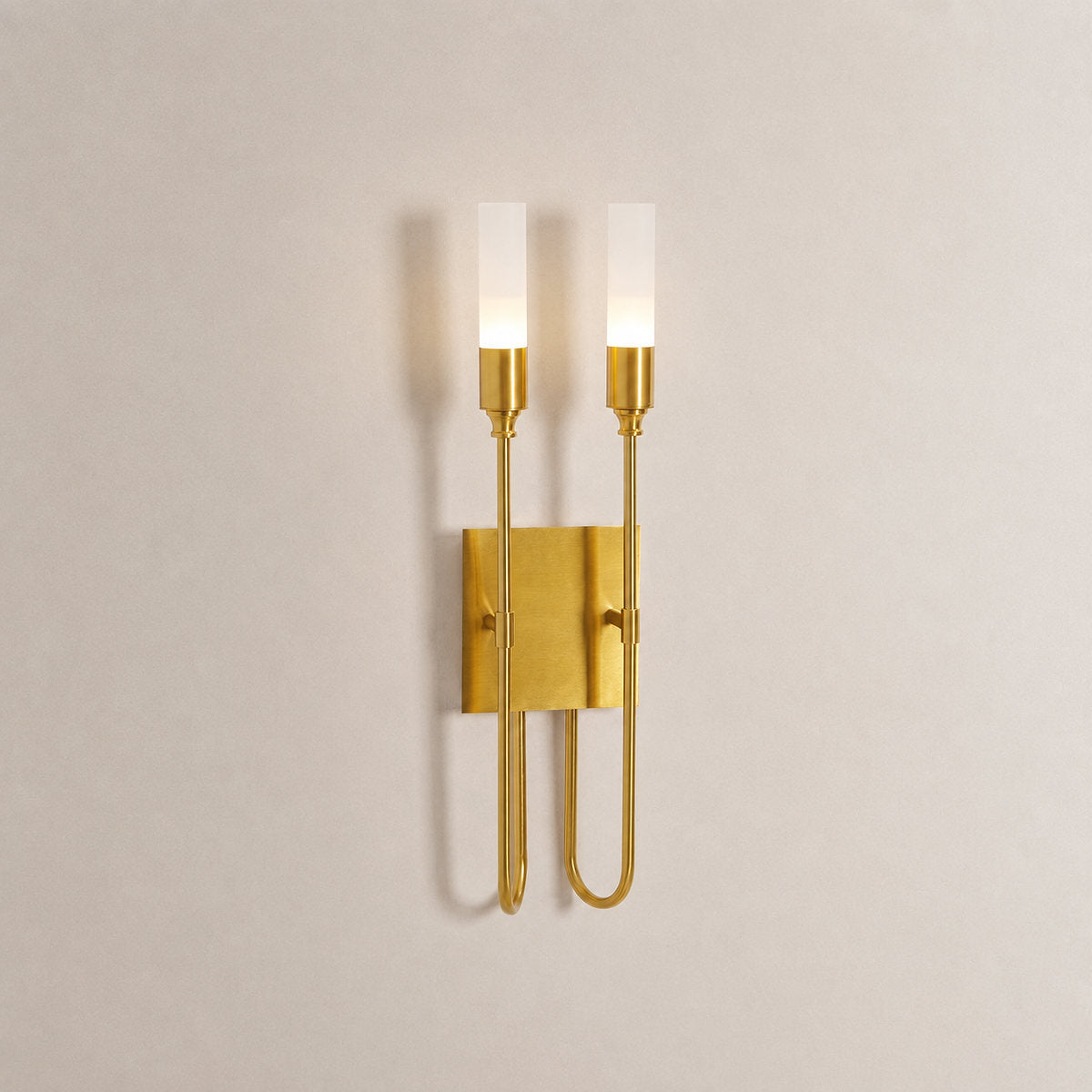 Double Arrow Wall Lamp, 3.9~5.5-Inch x H 23.6-Inch, Antique Brass (brass) for Living Room