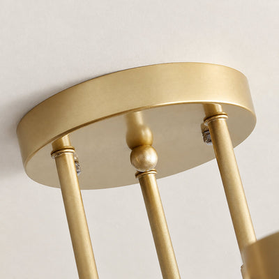 Tricolordeer Radial Sputnik Ceiling Light, 6 Arms