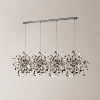 Tricolordeer Polished Disc Stainless Steel Pendant Lamp