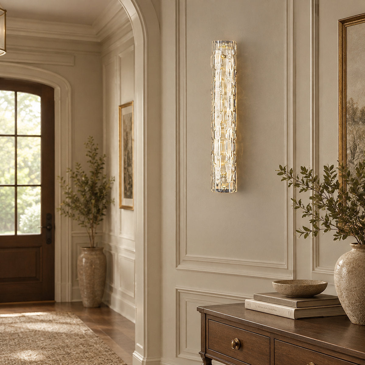 Fine Art Wall Lamp, 3.5-Inch x H 17.7~23.6-Inch, Gold for Living Room & Dining Room