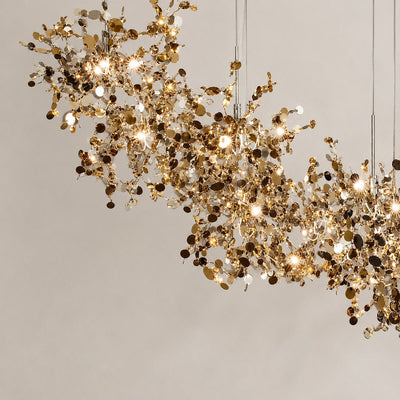 Tricolordeer Polished Disc Stainless Steel Pendant Lamp