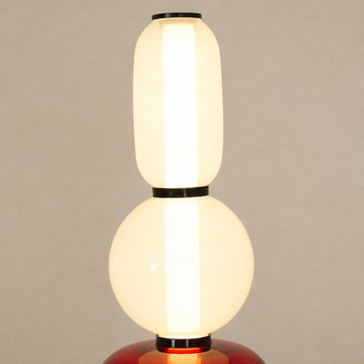 Artisan Hand-Blown Glass Stacked Floor Lamp