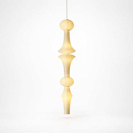 Sculptural Tiered Pendant Light 3 Bulbs