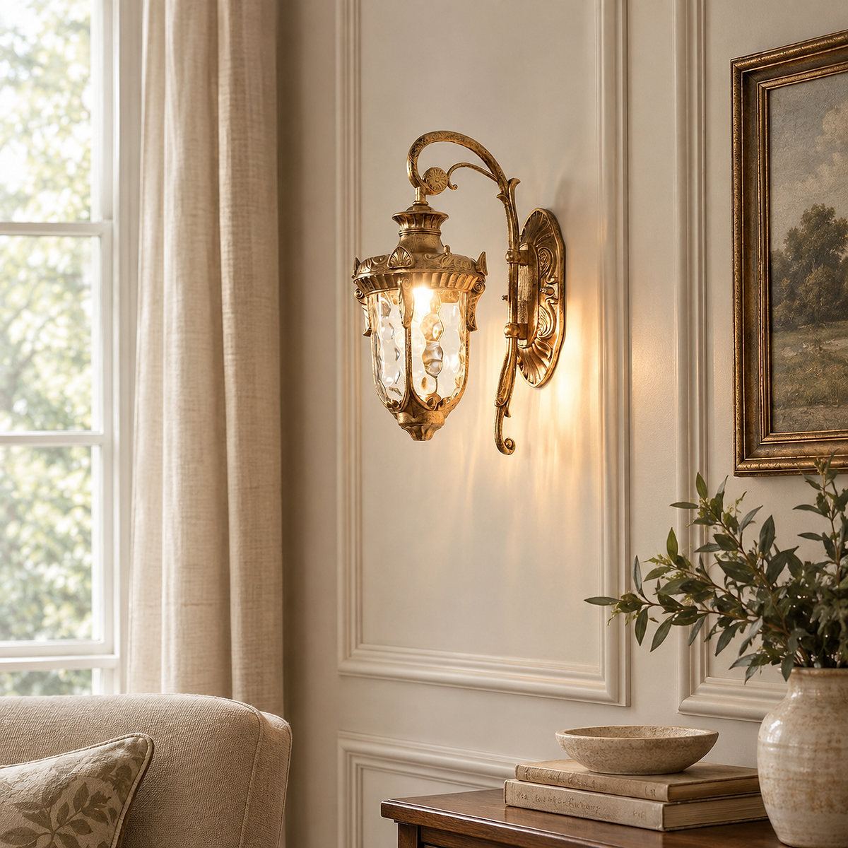 Heritage Outdoor Wall Lamp, Black for Living Room