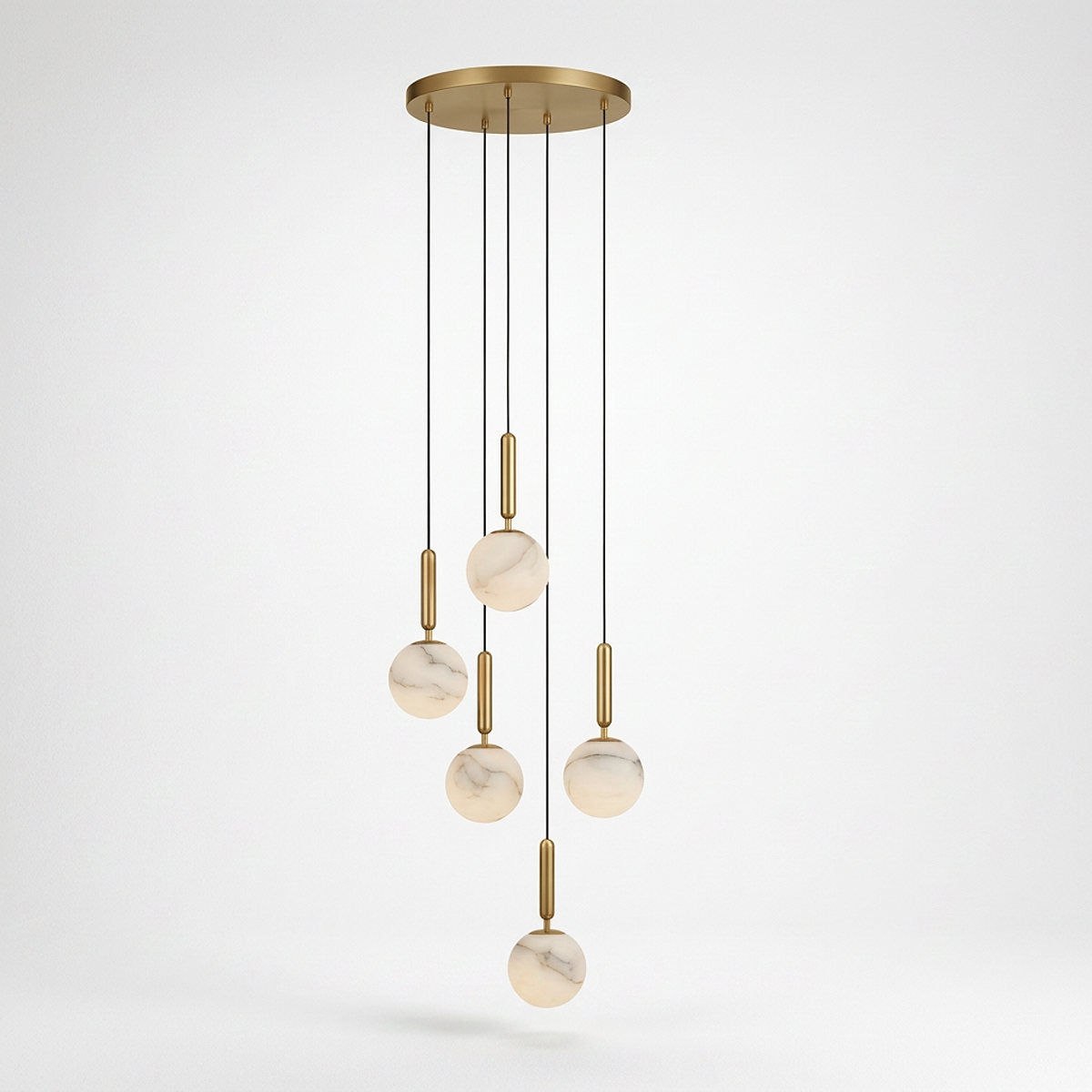 Alabaster Globe Pendant Light Collection for Dining Room & Living Room