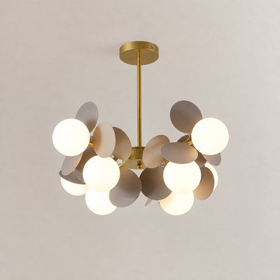 Tricolordeer Botanical Branching Glass Tree Chandelier