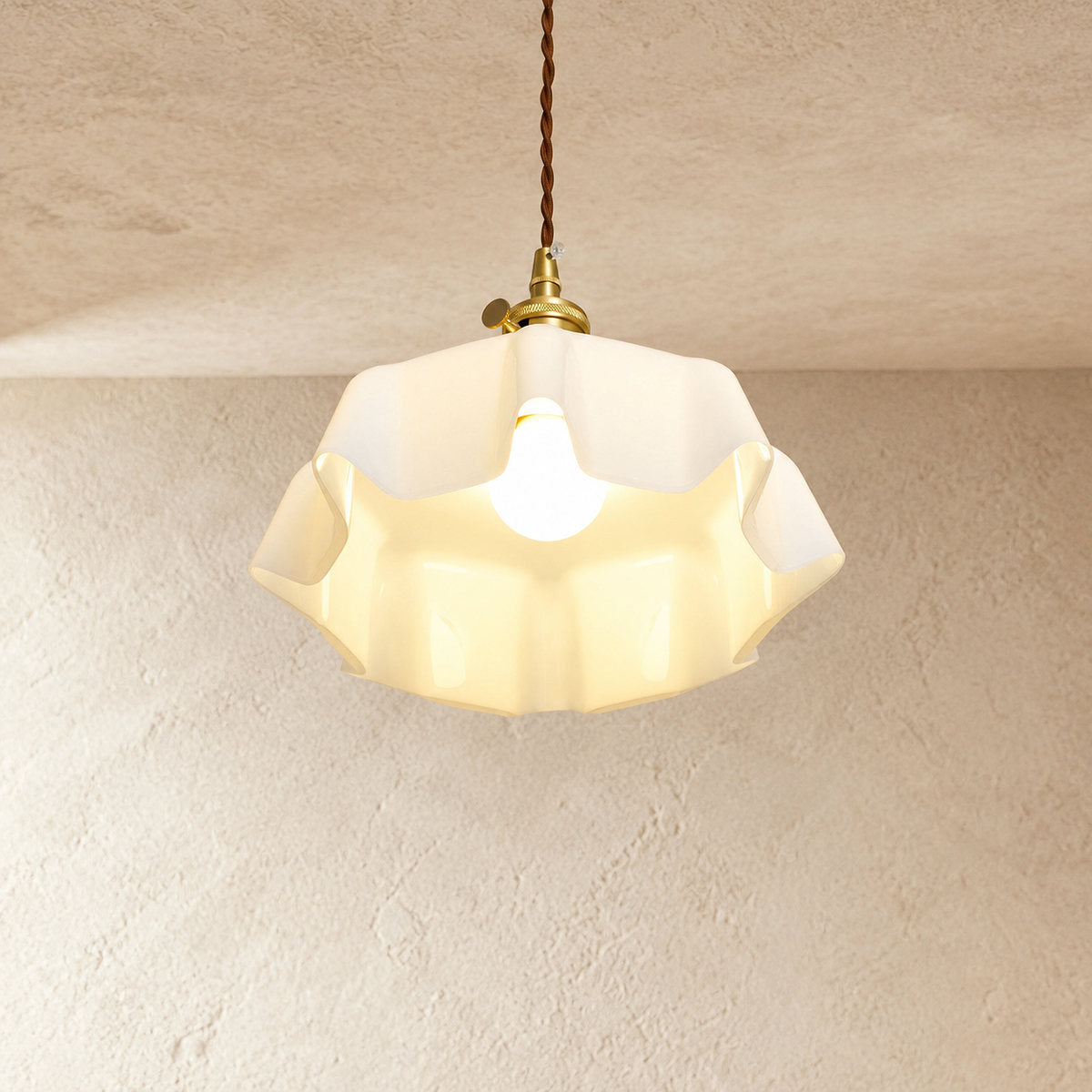 Pleated Glass Pendant Light Collection