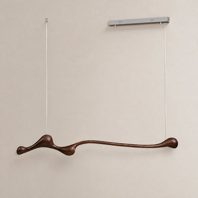 Sculpted Ash Wood Organic Branch Pendant Light