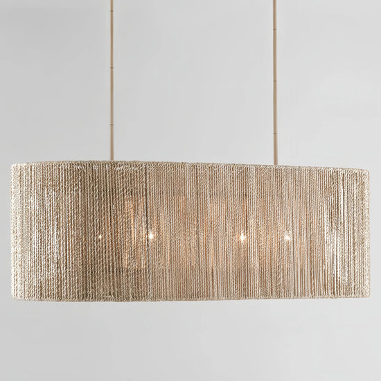 Farrington Abaca Linear Chandelier 42"
