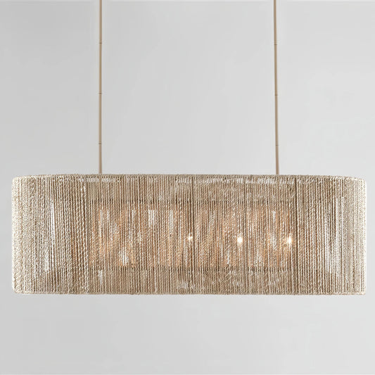 Farrington Abaca Linear Chandelier 42"