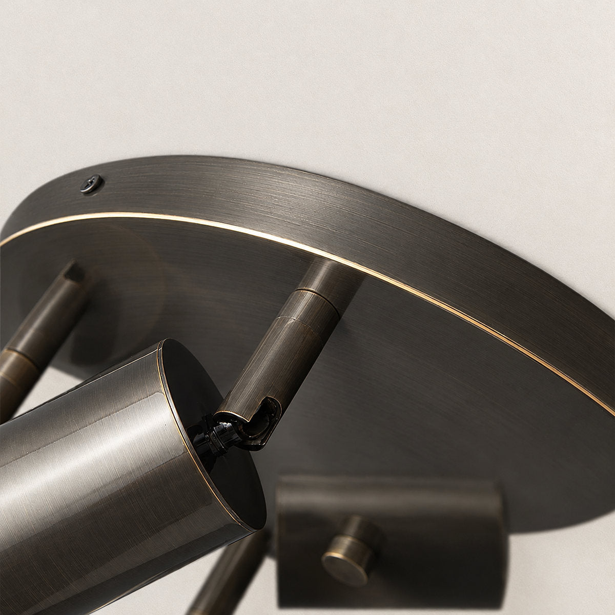 Barrel-Inspired Round Ceiling Light