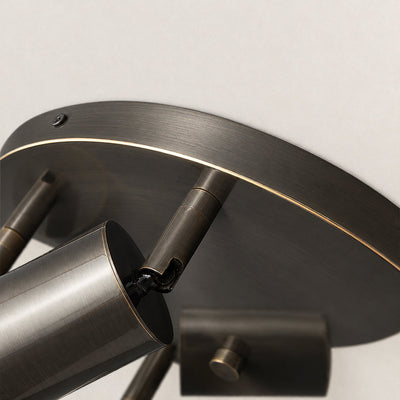 Barrel-Inspired Round Ceiling Light