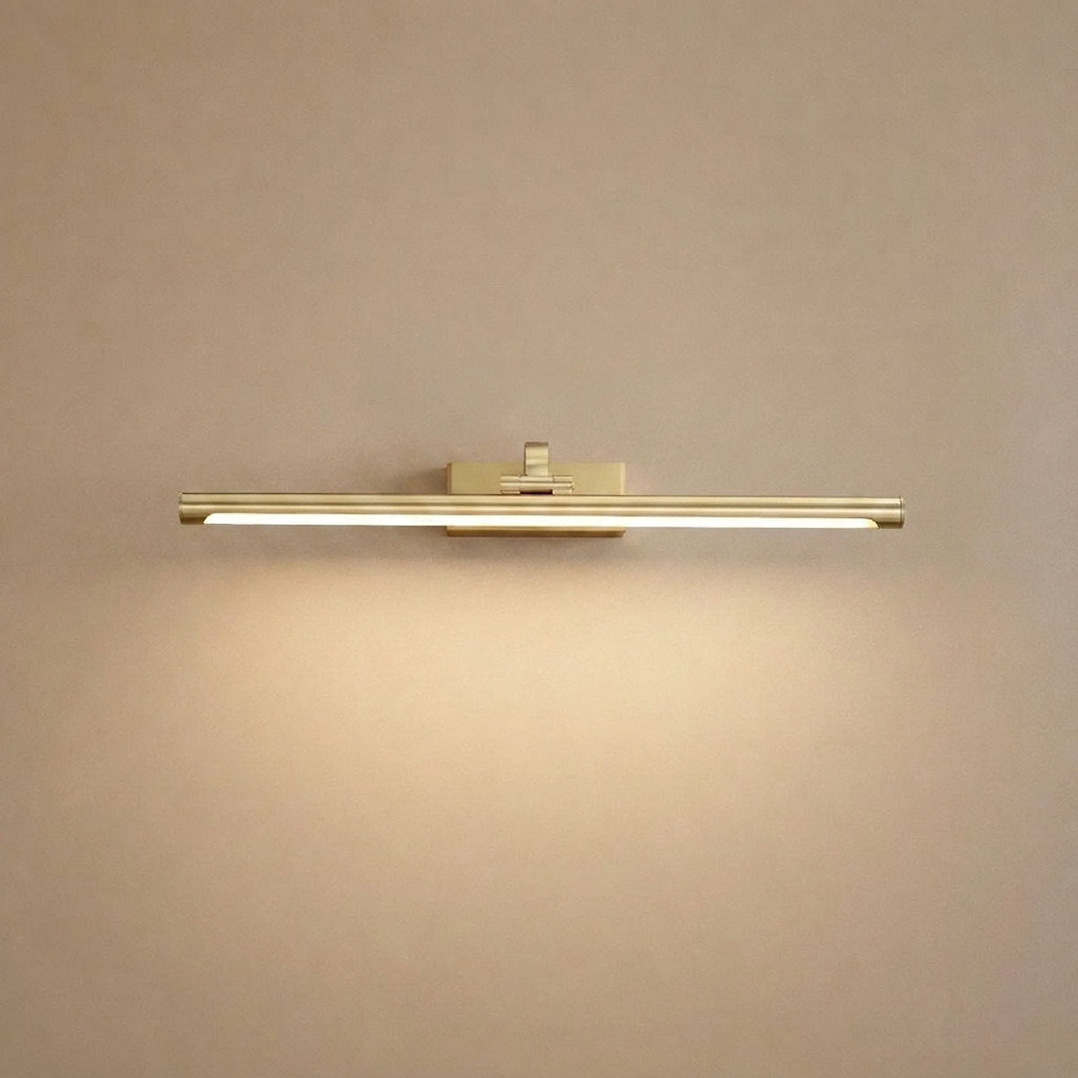 Walnut Color Linear LED Wall Lamp, 15.7~27.5-Inch x H 3.3-Inch, Walnut, Warm Light for Living Room & Dining Room