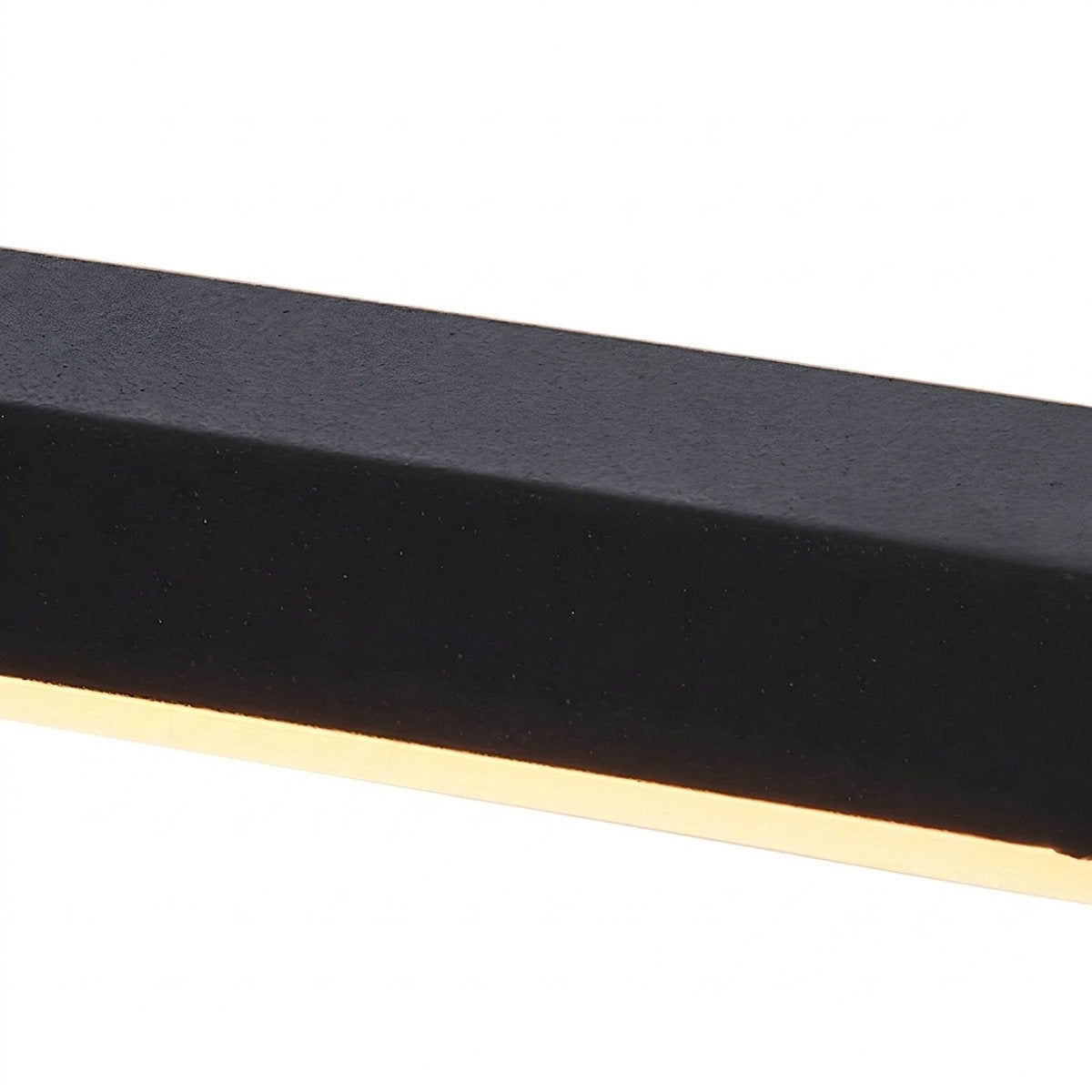 Metal Linear Mirror Wall Lamp, L 15.7~31.5-Inch x H 3.1-Inch, Black, Warm Light for Living Room & Dining Room