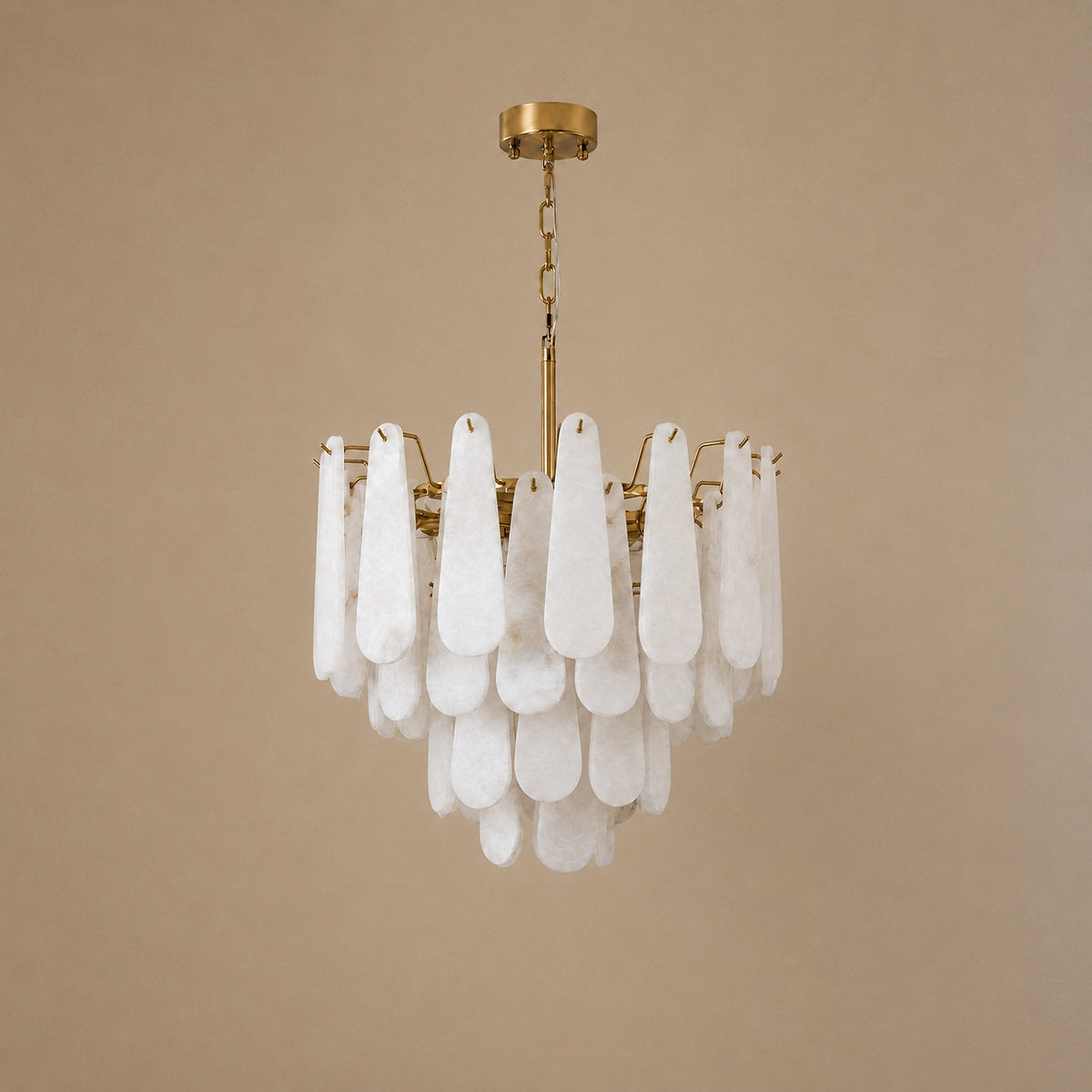 Tricolordeer Alabaster Petal Chandelier
