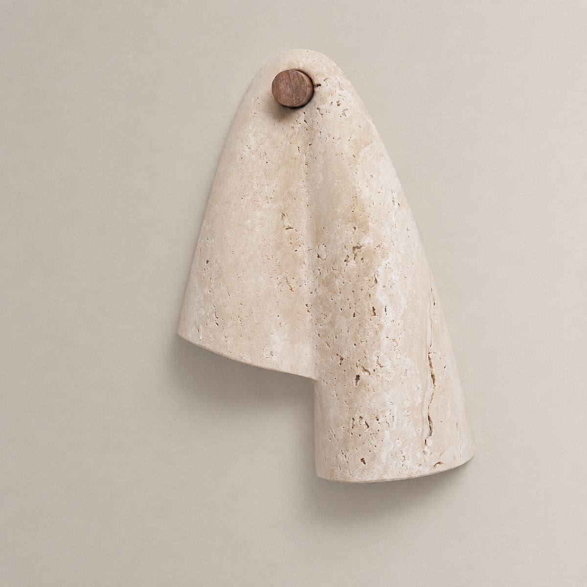 Velo Draped Stone Wall Lamp, 7.5-Inch x H 10.6-Inch, Yellow Travertine for Living Room & Dining Room