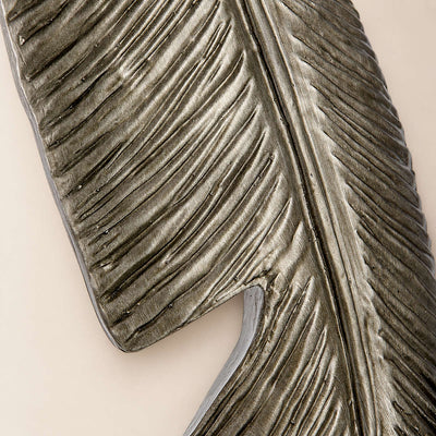 Tricolordeer Sculptural Gold Feather Table Lamp