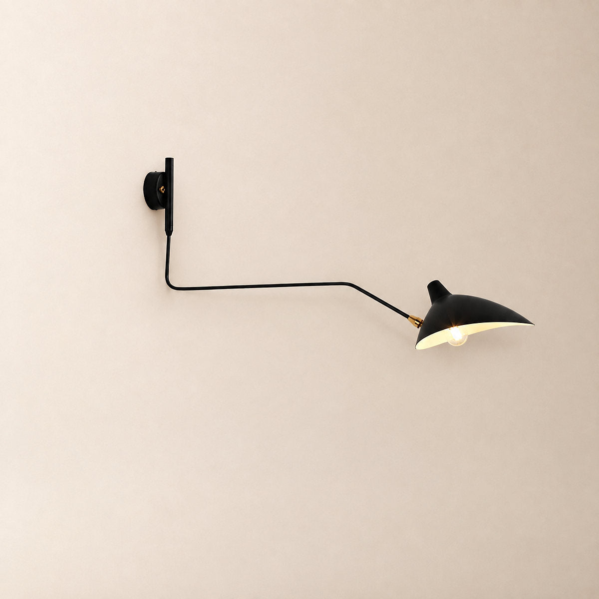 Multi-Arm Spider Wall Lamp, L 55-Inch x H 30.3-Inch, Black for Living Room