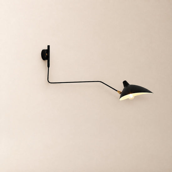 Multi-Arm Spider Wall Lamp, L 55-Inch x H 30.3-Inch, Black for Living Room