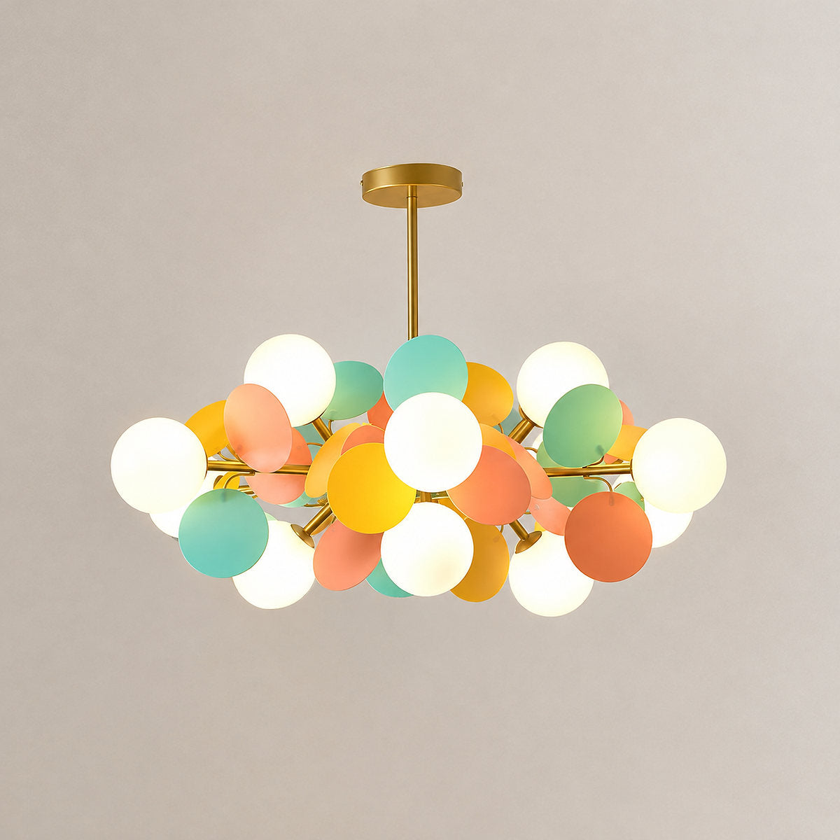 Tricolordeer Botanical Branching Glass Tree Chandelier
