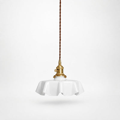 Pleated Glass Pendant Light Collection