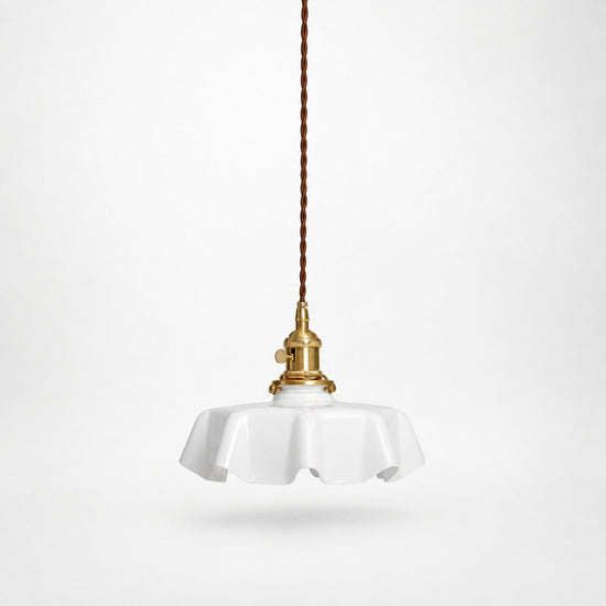 Pleated Glass Pendant Light Collection