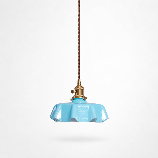 Pleated Glass Pendant Light Collection