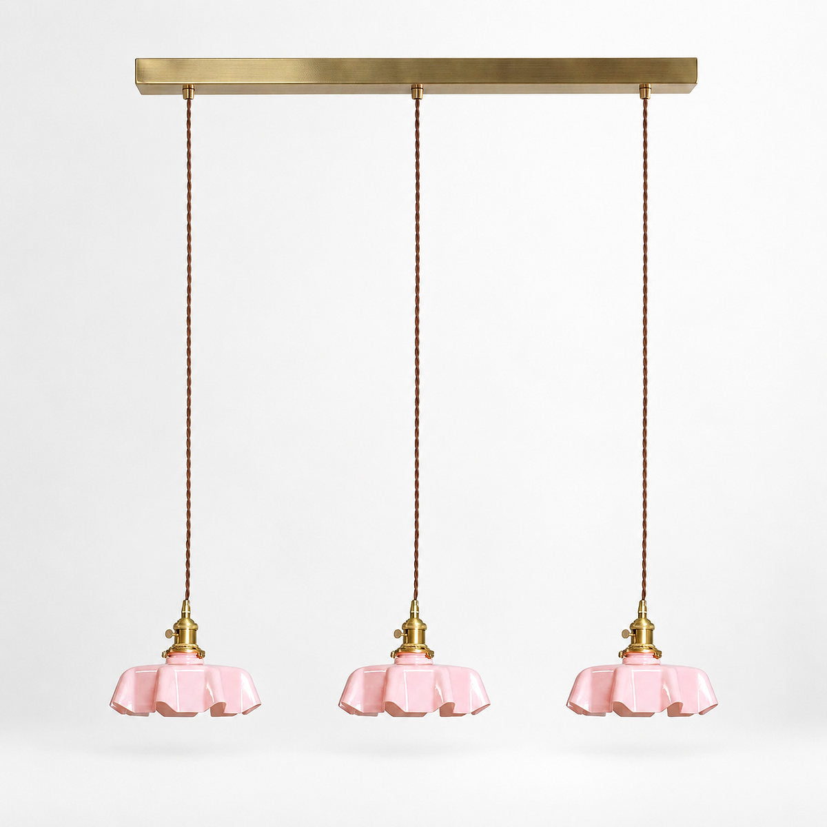 Pleated Glass Pendant Light Collection